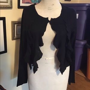 FREE PEOPLE-cropped fine cotton sweater